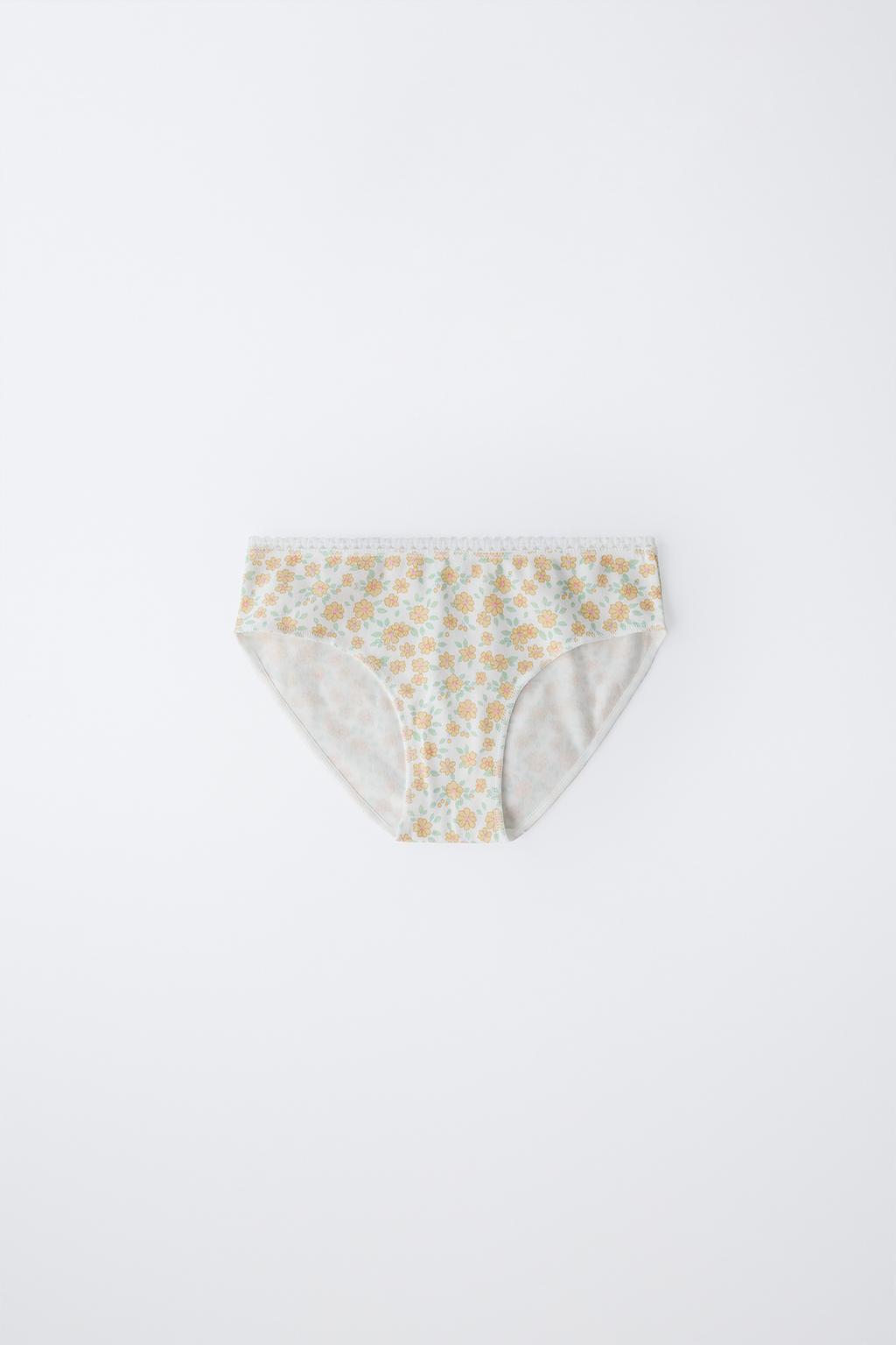 6–14 ЛЕТ/ НАБОР ИЗ ШЕСТИ ТРУСОВ С ЦВЕТОЧНЫМ ПРИНТОМ