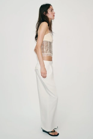 Ecru | 2322/604/712 - Zara Топ-корсет с пайетками
