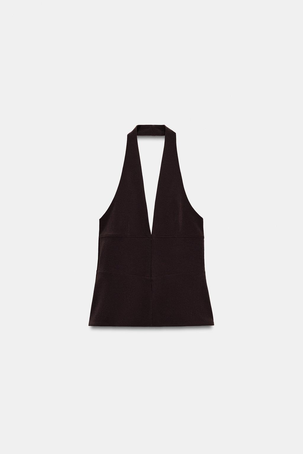 ЭЛАСТИЧНЫЙ ТОП С ГОРЛОВИНОЙ ХАЛТЕР