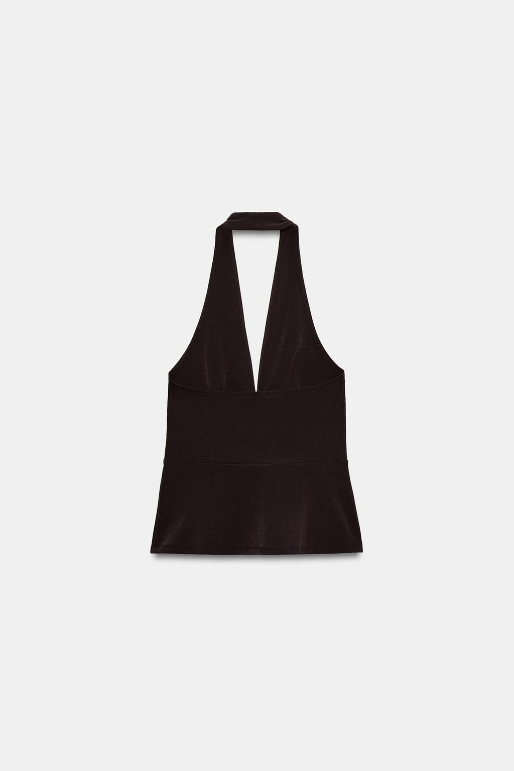 ЭЛАСТИЧНЫЙ ТОП С ГОРЛОВИНОЙ ХАЛТЕР