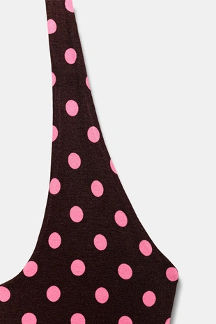 Brown | 5644/037/700 - Zara Топ с горловиной халтер в горошек