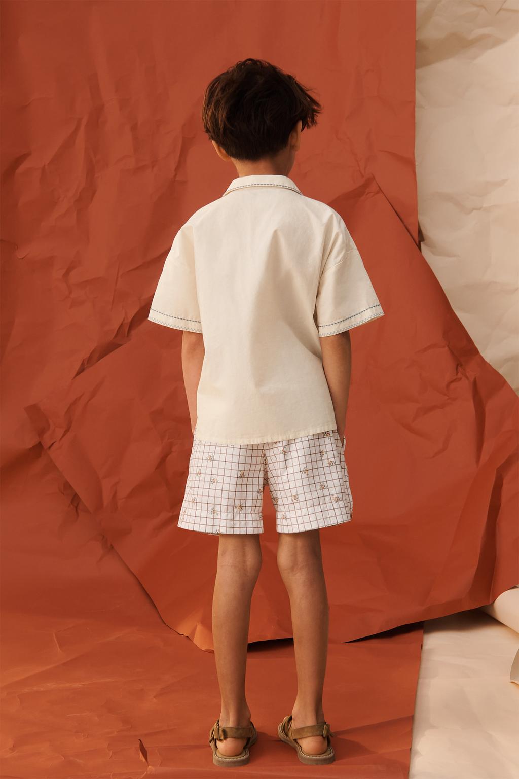 Рубашка с короткими рукавами и вышивкой limited edition