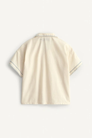 Рубашка с короткими рукавами и вышивкой limited edition- Заказать в России