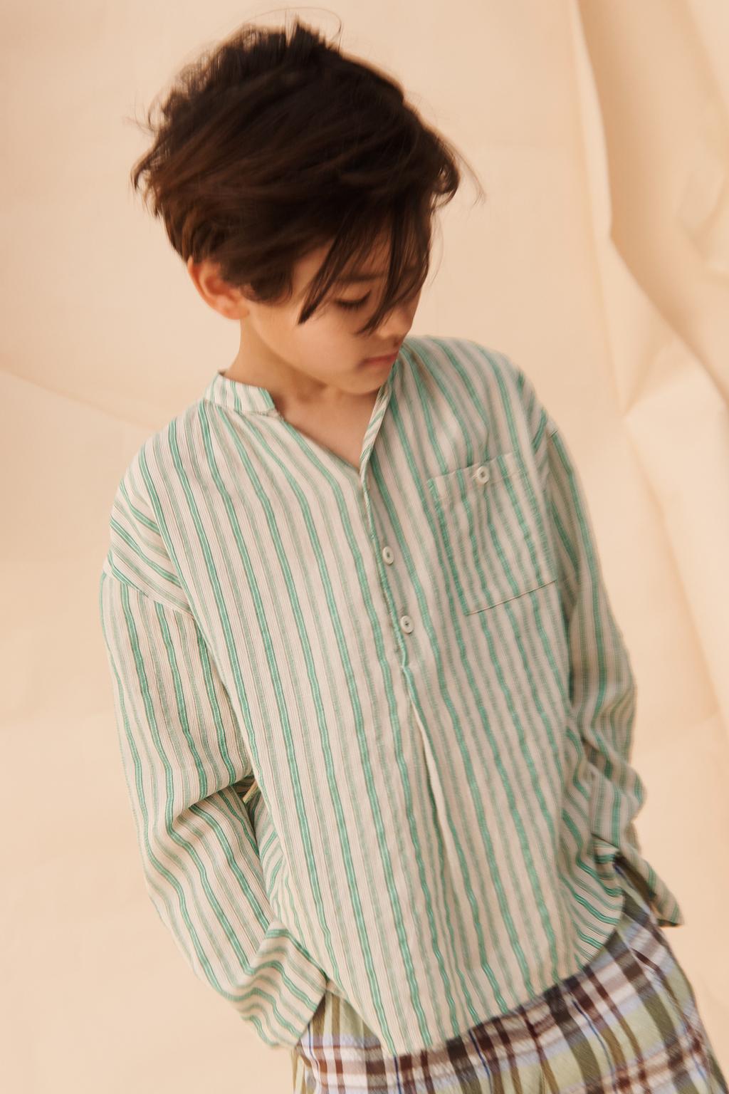 Рубашка с полосками и карманом (лимитированная коллекция)