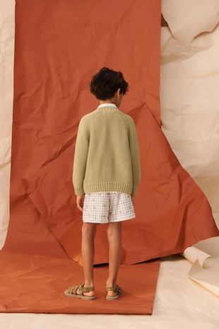 Кардиган из вязаного полотна с орнаментальной отделкой limited edition- Заказать в России