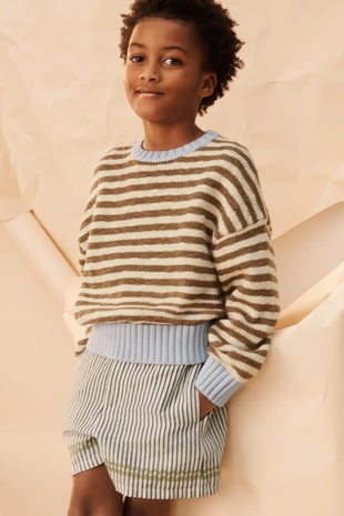 Джемпер с полосками ограниченной коллекции- Заказать в России