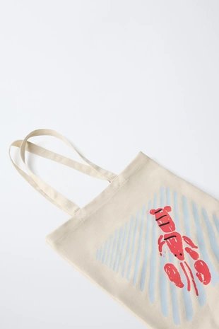 Сумка-шопер с лангустом- Заказать в России