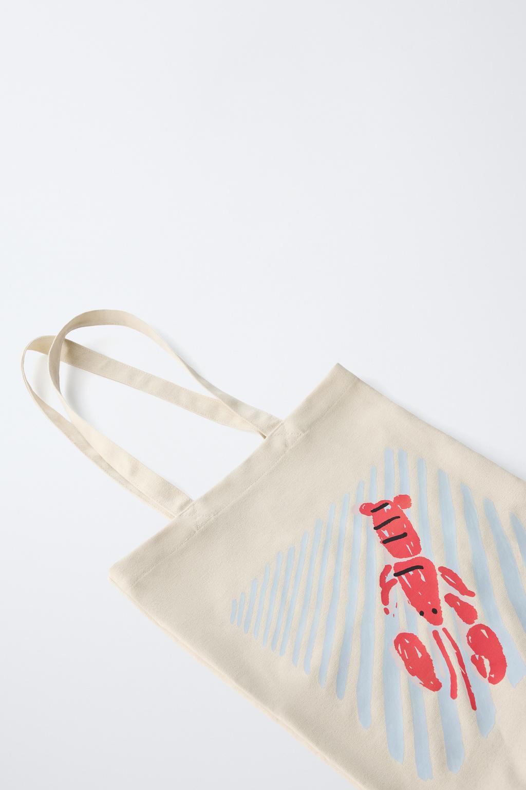 СУМКА-ШОПЕР С ЛАНГУСТОМ