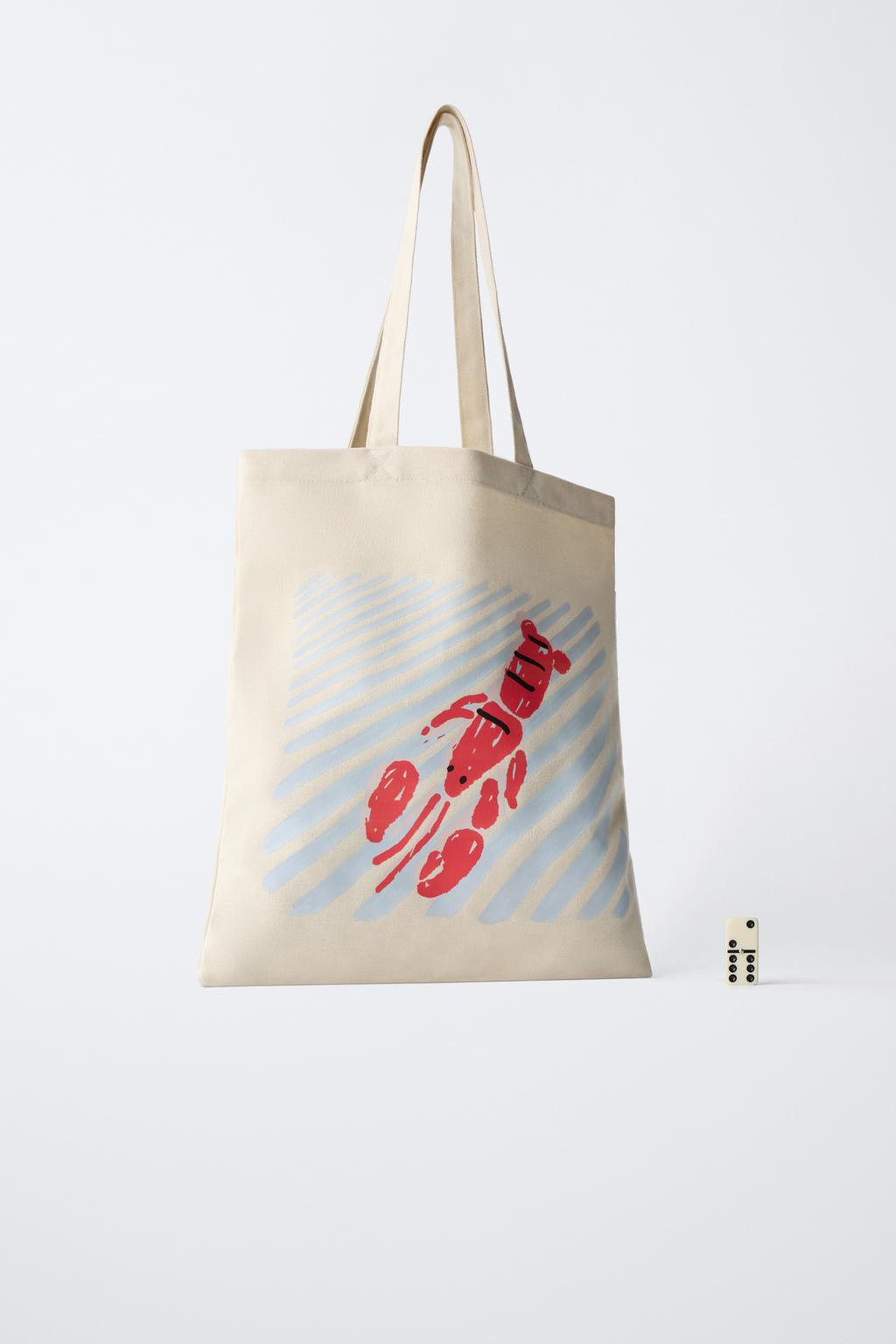 СУМКА-ШОПЕР С ЛАНГУСТОМ