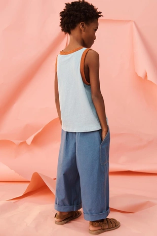 Рубашка без рукавов с цветочной вышивкой limited edition- Заказать в России