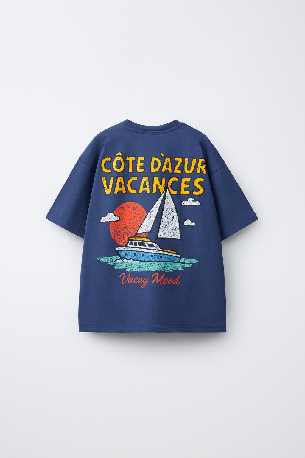 ФУТБОЛКА С ПРИНТОМ ПАРУСНИКА