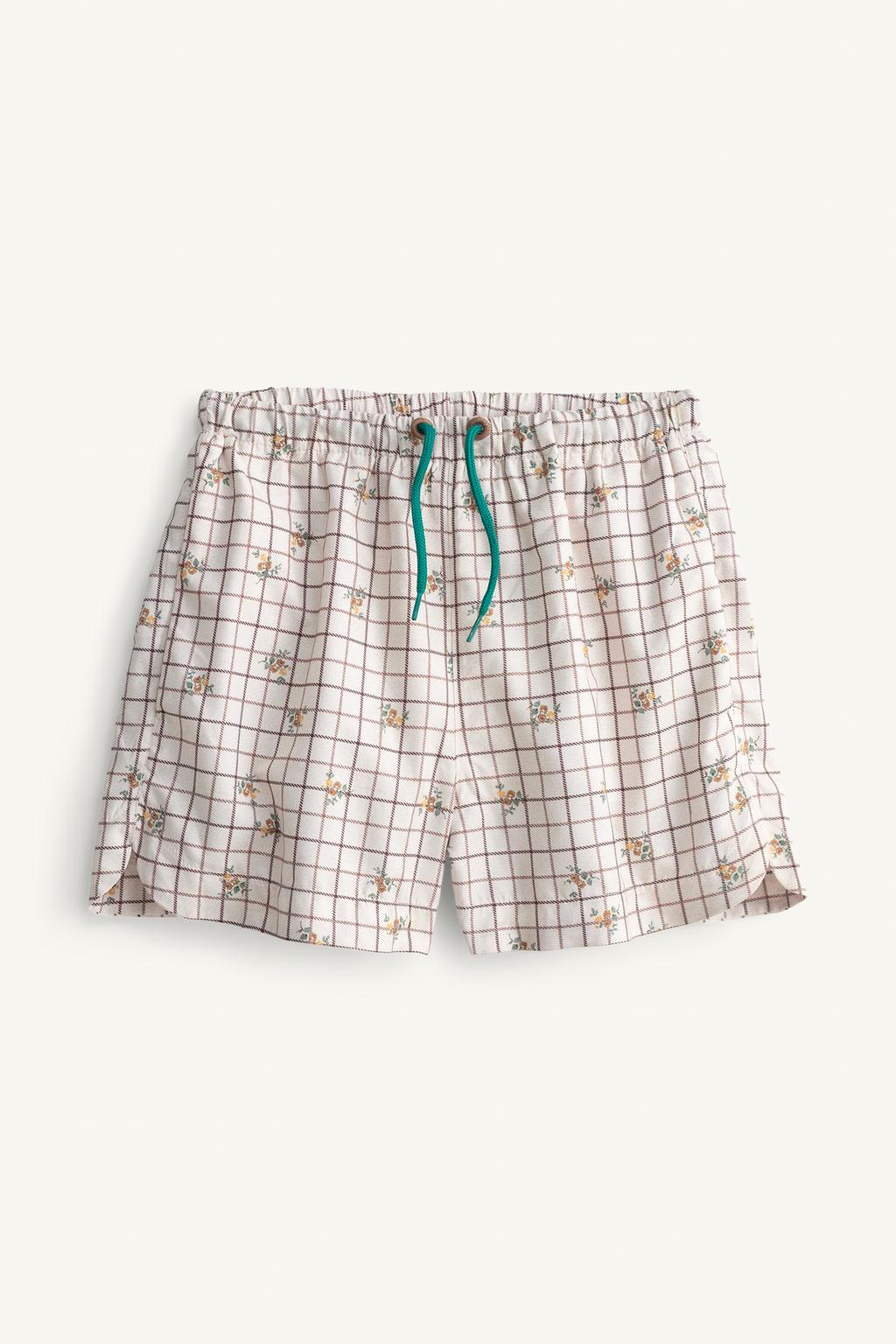 Плавки limited edition в клетку и с цветочным принтом
