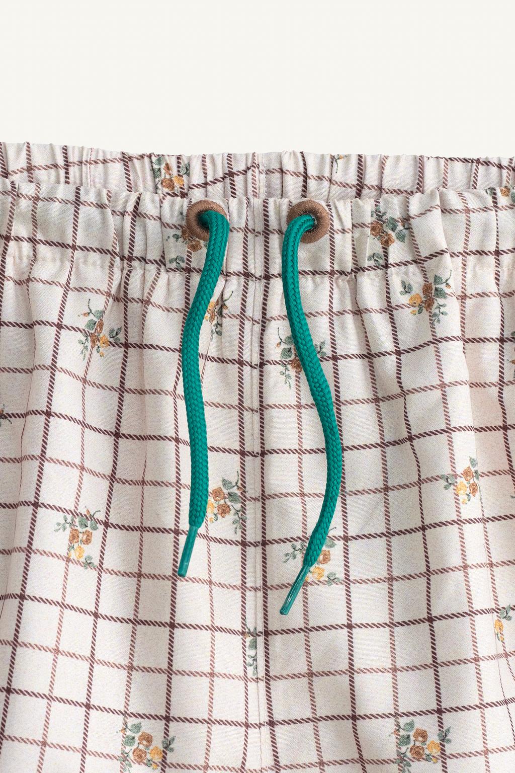 Плавки limited edition в клетку и с цветочным принтом