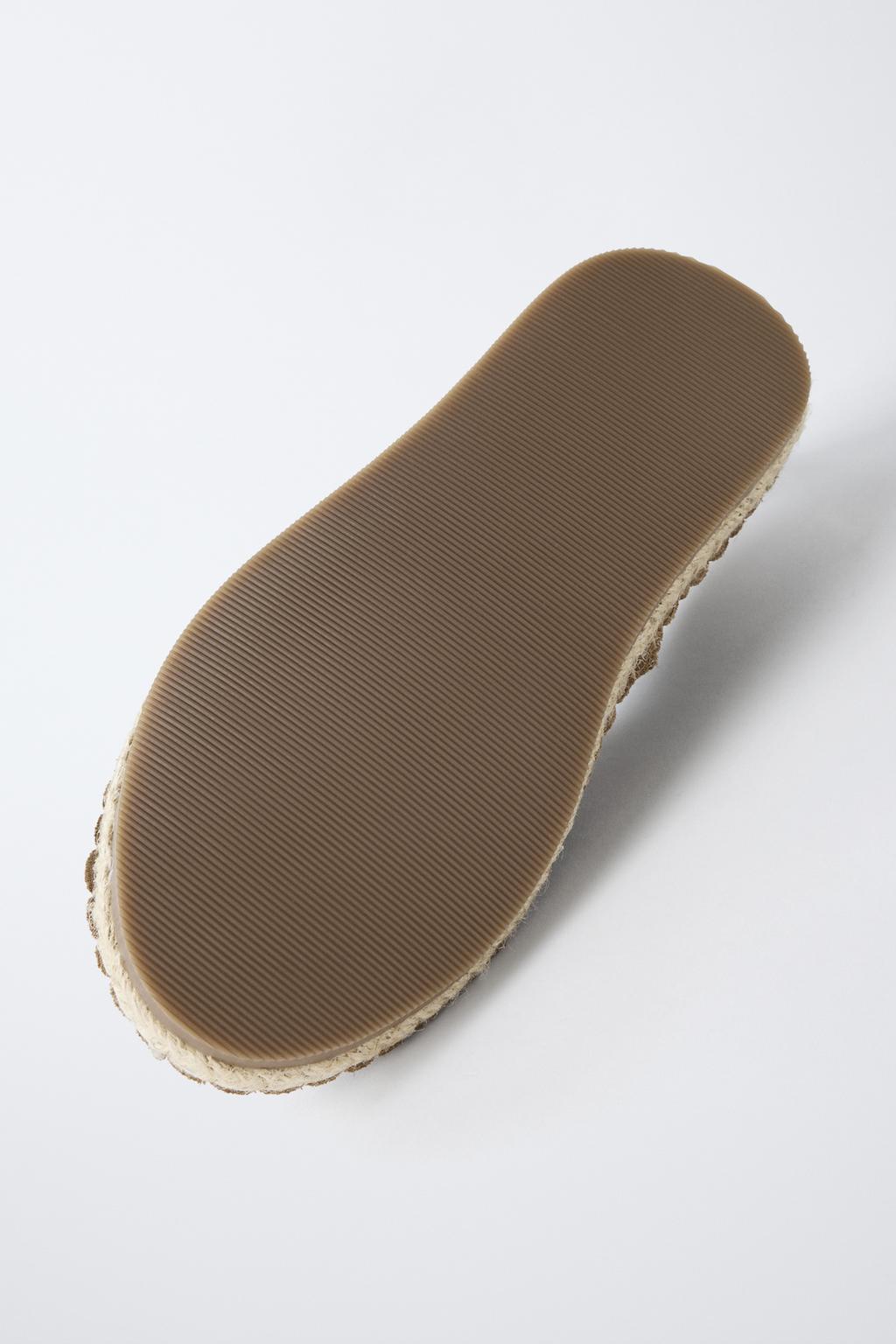 КОЖАНЫЕ ТУФЛИ С ДЖУТОВОЙ ОТДЕЛКОЙ