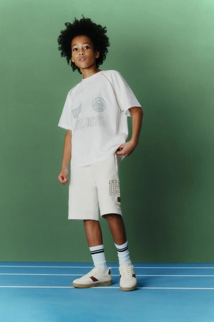 Шорты-джоггеры из мягкой ткани- Заказать в России