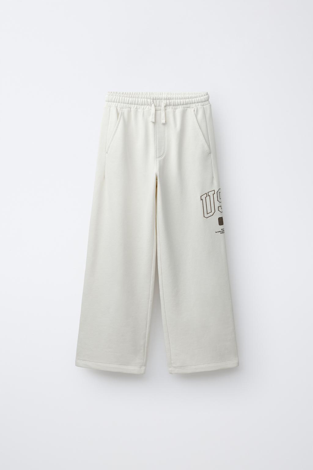 БРЮКИ WIDE LEG JOGGING ИЗ МЯГКОЙ ТКАНИ