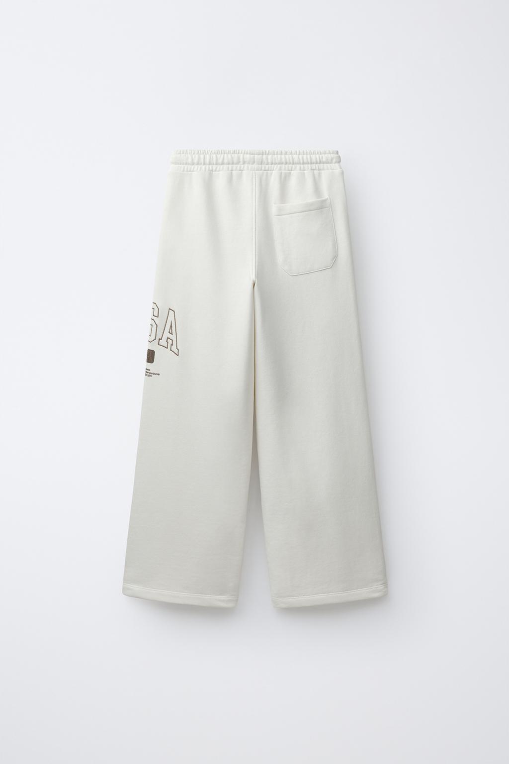 БРЮКИ WIDE LEG JOGGING ИЗ МЯГКОЙ ТКАНИ