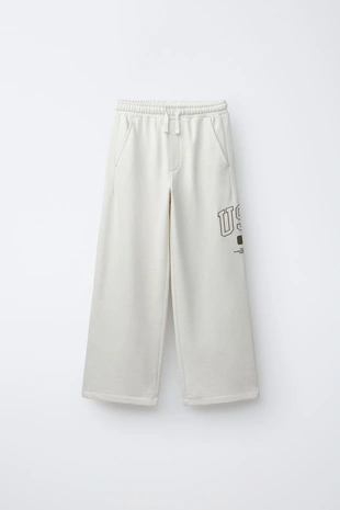 Брюки Wide Leg Jogging из мягкой ткани- Заказать в России