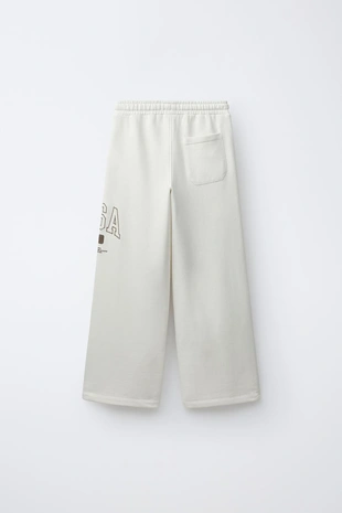 Брюки Wide Leg Jogging из мягкой ткани- Заказать в России