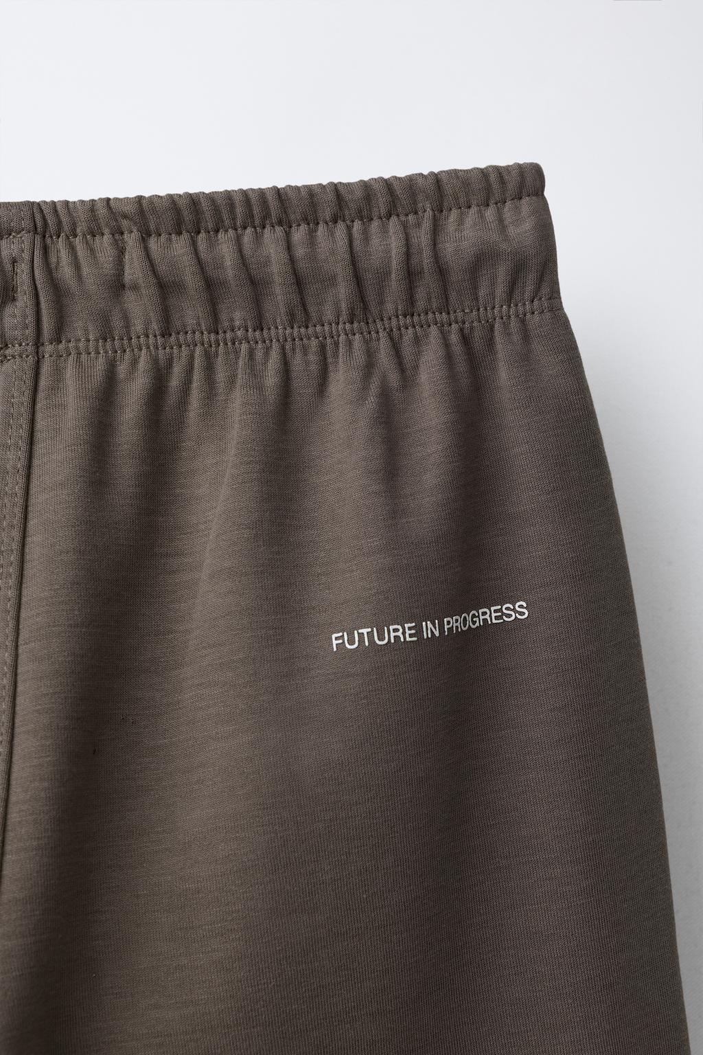 ПРЯМЫЕ БРЮКИ ИЗ ТРИКОТАЖА ИЗ МЯГКОЙ ТКАНИ