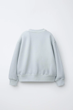 Однотонная толстовка из крашеной ткани- Заказать в России