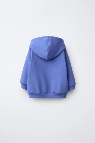 Однотонная толстовка на молнии