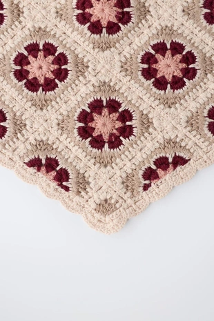 Бандана с цветочным кружевом кроше- Заказать в России