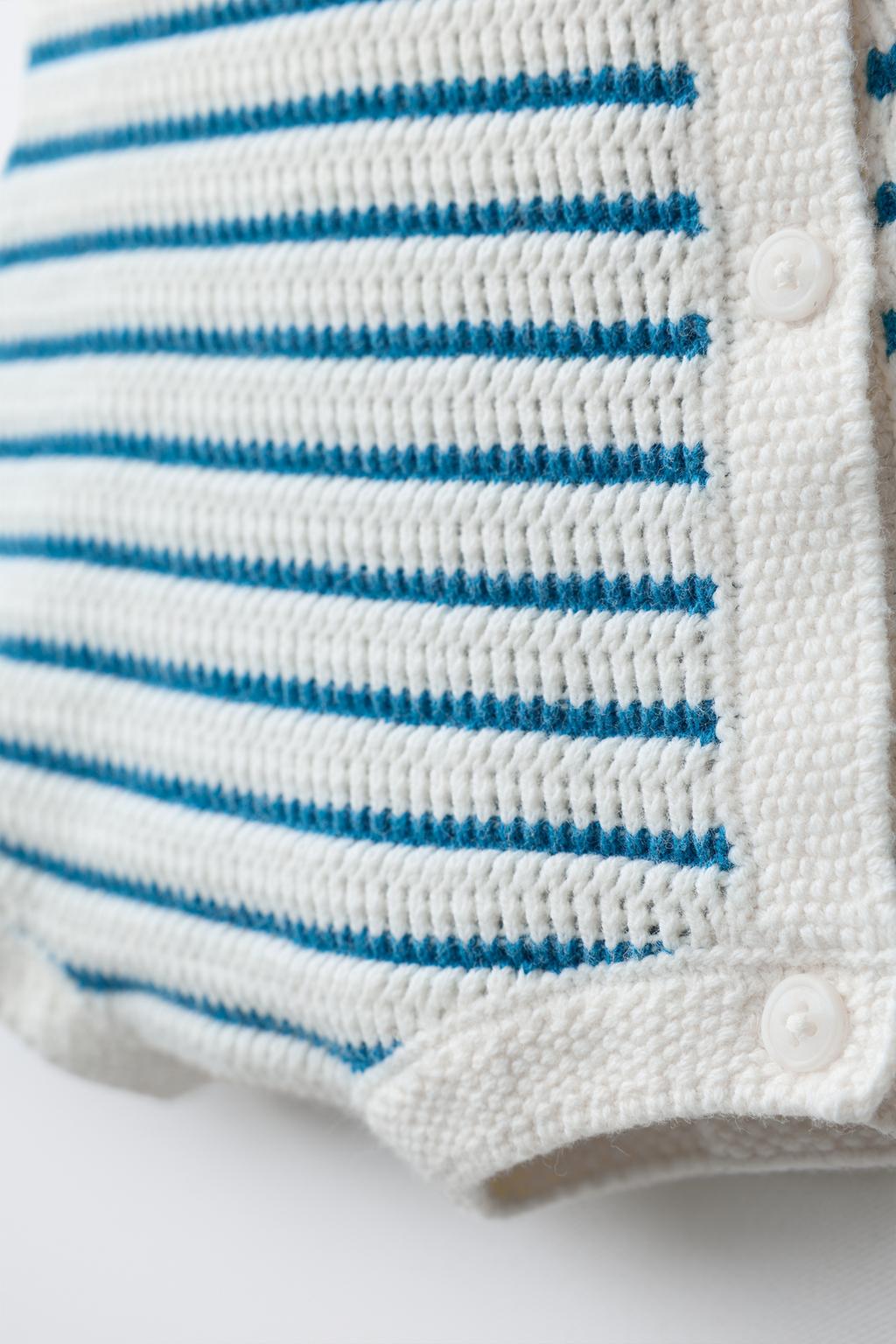 КОРОТКИЙ ТРИКОТАЖНЫЙ КОМБИНЕЗОН В ПОЛОСКУ