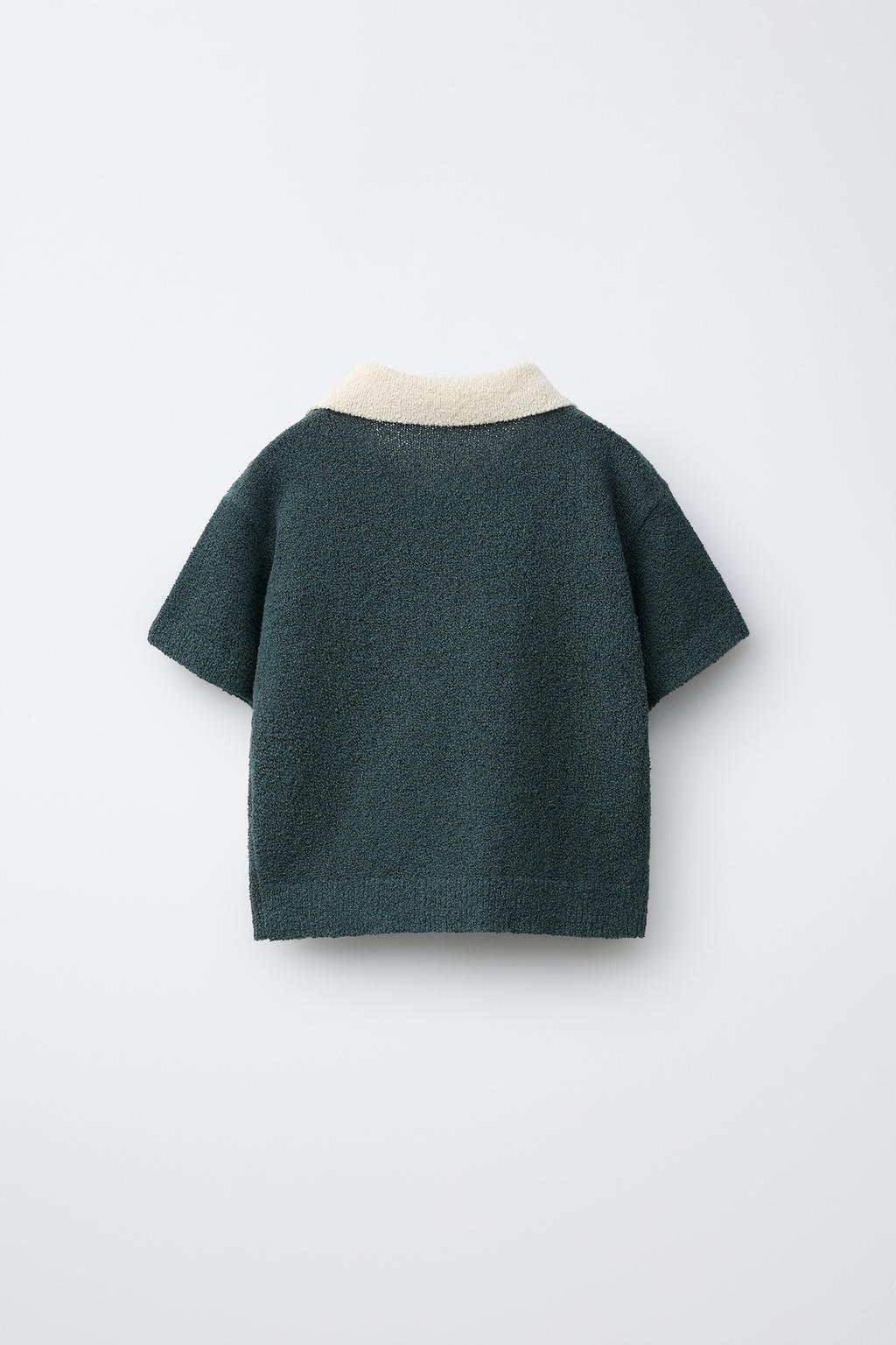 ПОЛО С КОНТРАСТНЫМ ВОРОТНИКОМ