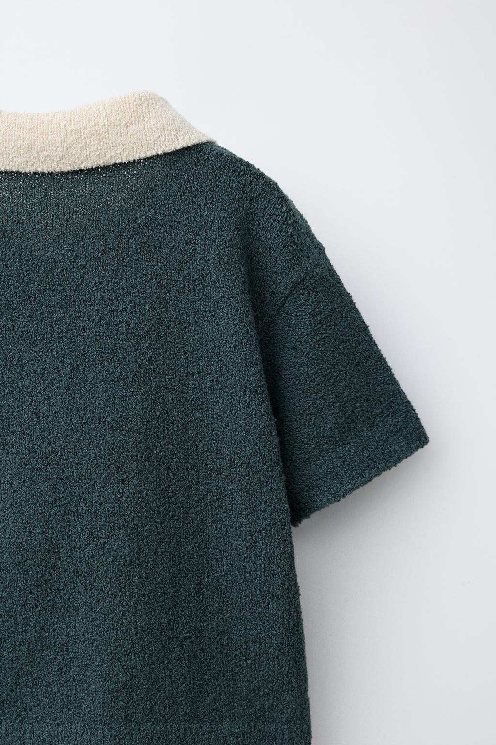 ПОЛО С КОНТРАСТНЫМ ВОРОТНИКОМ