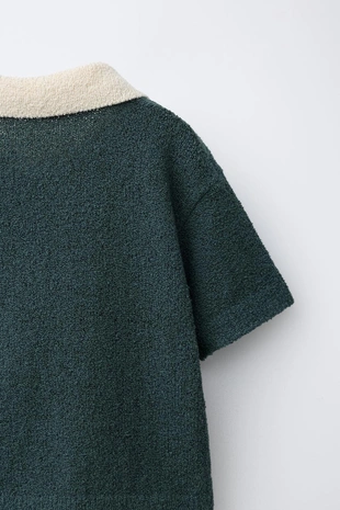 Поло с контрастным воротником- Заказать в России