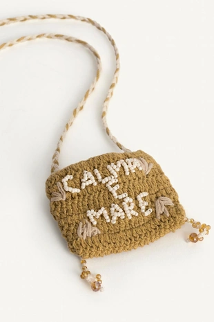 Длинное бисерное колье с буквами. лимитированная коллекция- Заказать в России