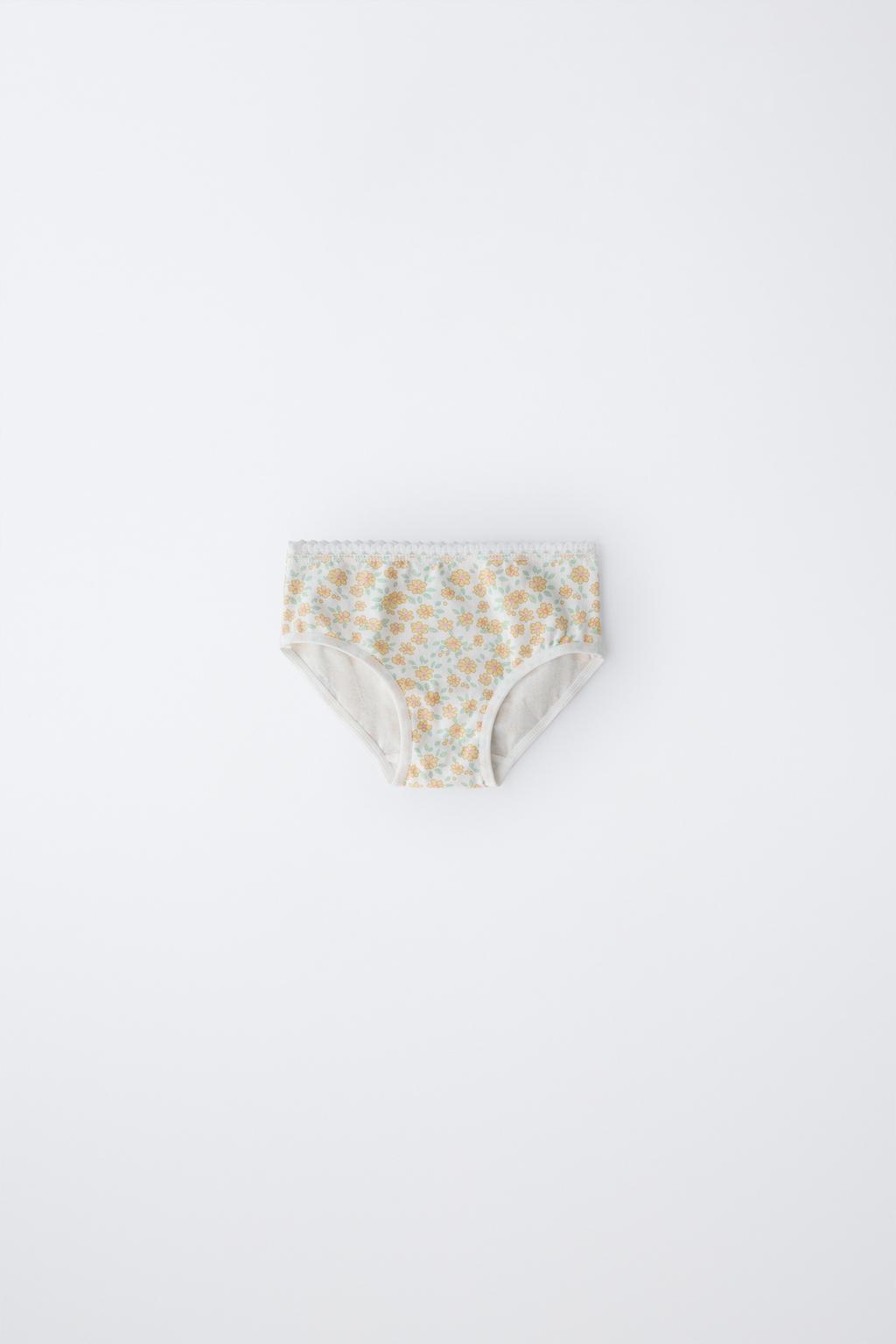 1,5–6 ЛЕТ/ НАБОР ИЗ ШЕСТИ ТРУСОВ С ЦВЕТОЧНЫМ ПРИНТОМ