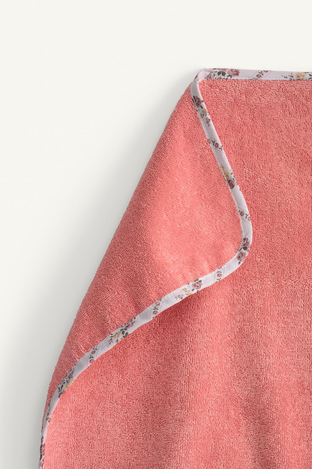 Пляжное полотенце-пончо limited edition с цветочными деталями