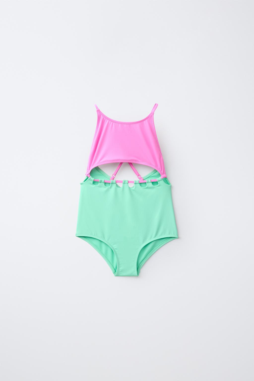 6–14 ЛЕТ/ КУПАЛЬНИК С ВЫРЕЗАМИ И УЗЛАМИ