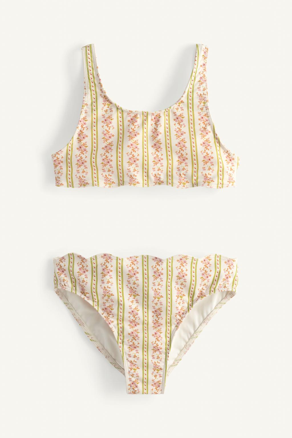 Лимитированное издание купальник с цветочным волнообразным принтом