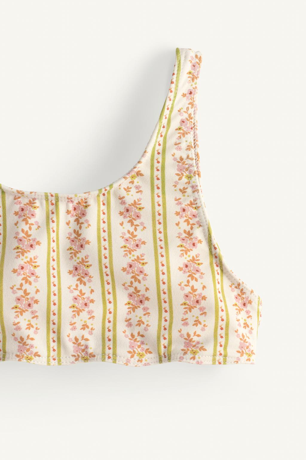 Лимитированное издание купальник с цветочным волнообразным принтом