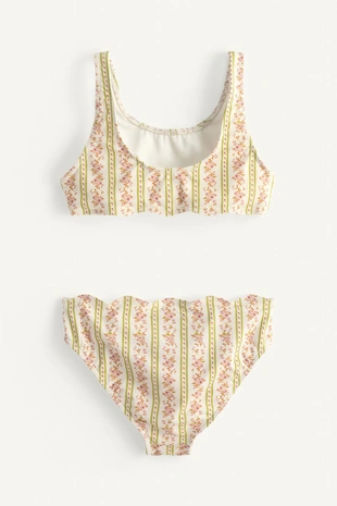 Лимитированное издание купальник с цветочным волнообразным принтом- Заказать в России