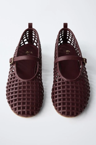 Прорезные балетки- Заказать в России