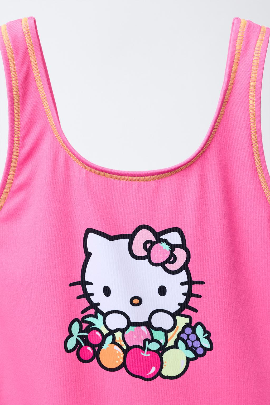6-14 ЛЕТ/КУПАЛЬНИК С ФРУКТАМИ HELLO KITTY © SANRIO
