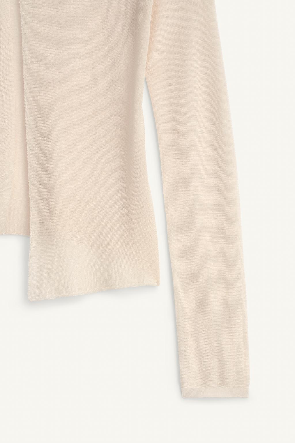 Кардиган из тонкого вязаного полотна с завязками limited edition