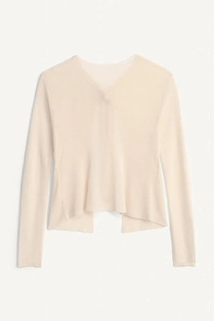 Кардиган из тонкого вязаного полотна с завязками limited edition- Заказать в России