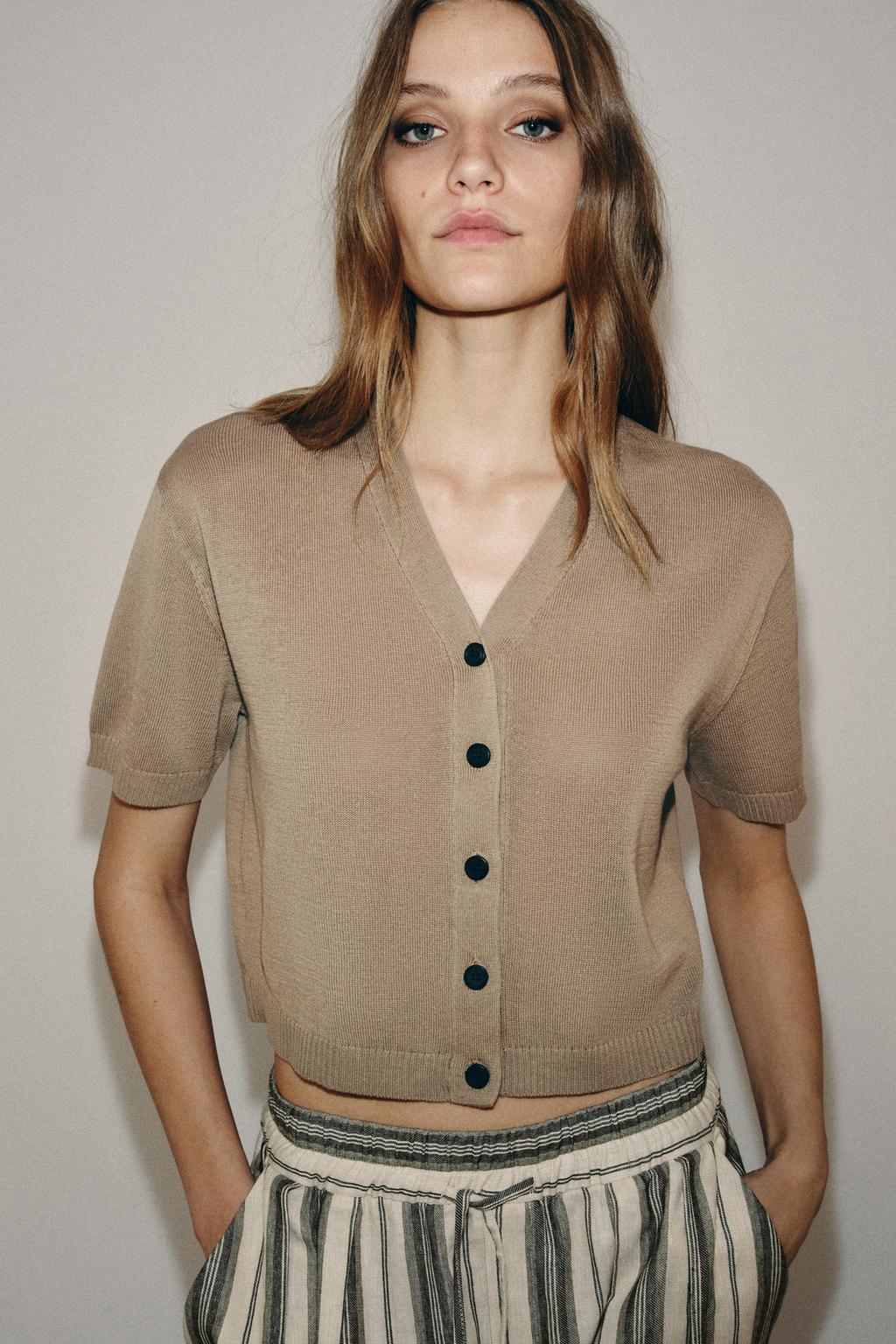 КАРДИГАН С КОРОТКИМИ РУКАВАМИ