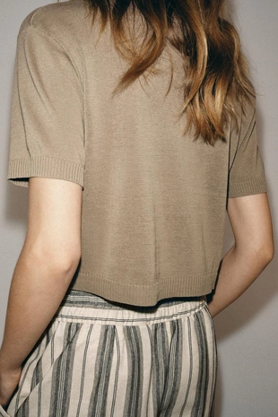 Кардиган с короткими рукавами- Заказать в России