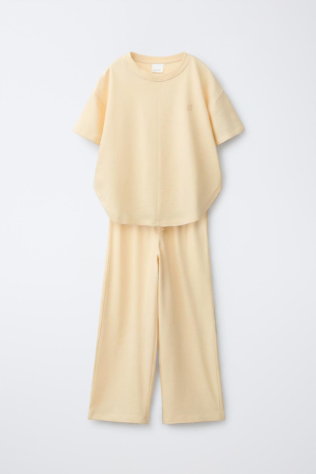 КОМПЛЕКТ ИЗ ФУТБОЛКИ И БРЮК WIDE LEG