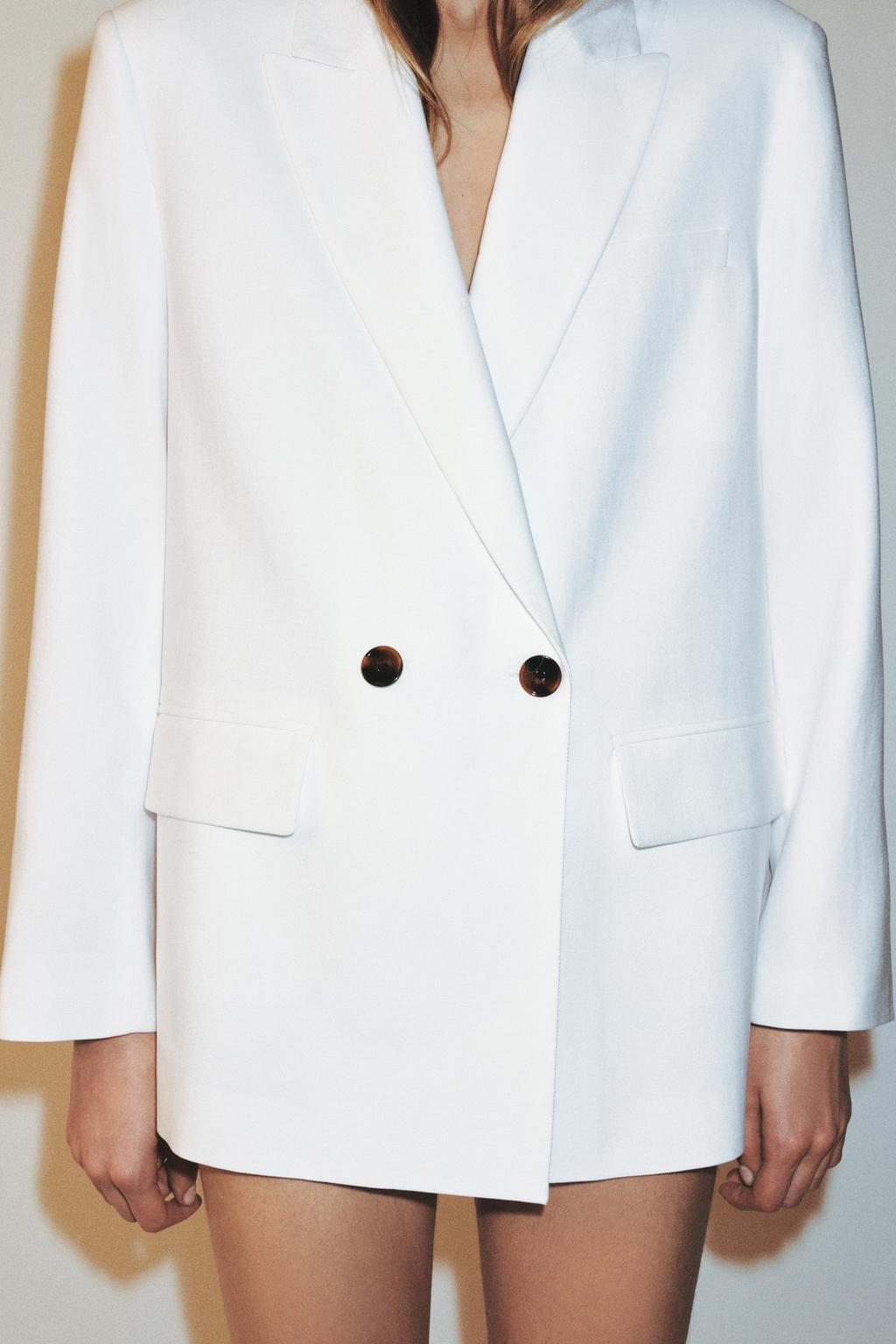 ДВУБОРТНЫЙ БЛЕЙЗЕР ОВЕРСАЙЗ С ПОДПЛЕЧНИКАМИ