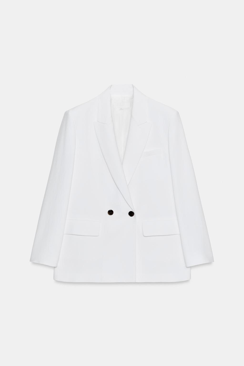 ДВУБОРТНЫЙ БЛЕЙЗЕР ОВЕРСАЙЗ С ПОДПЛЕЧНИКАМИ