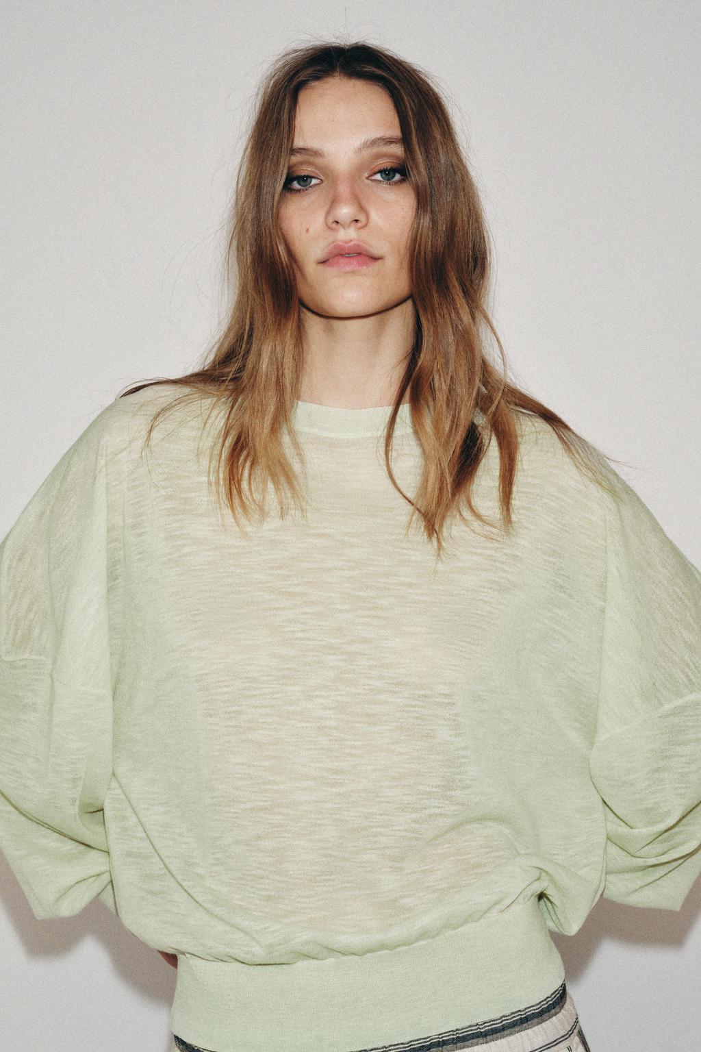 СВИТЕР ИЗ ТОНКОЙ СМЕСОВОЙ ШЕРСТИ