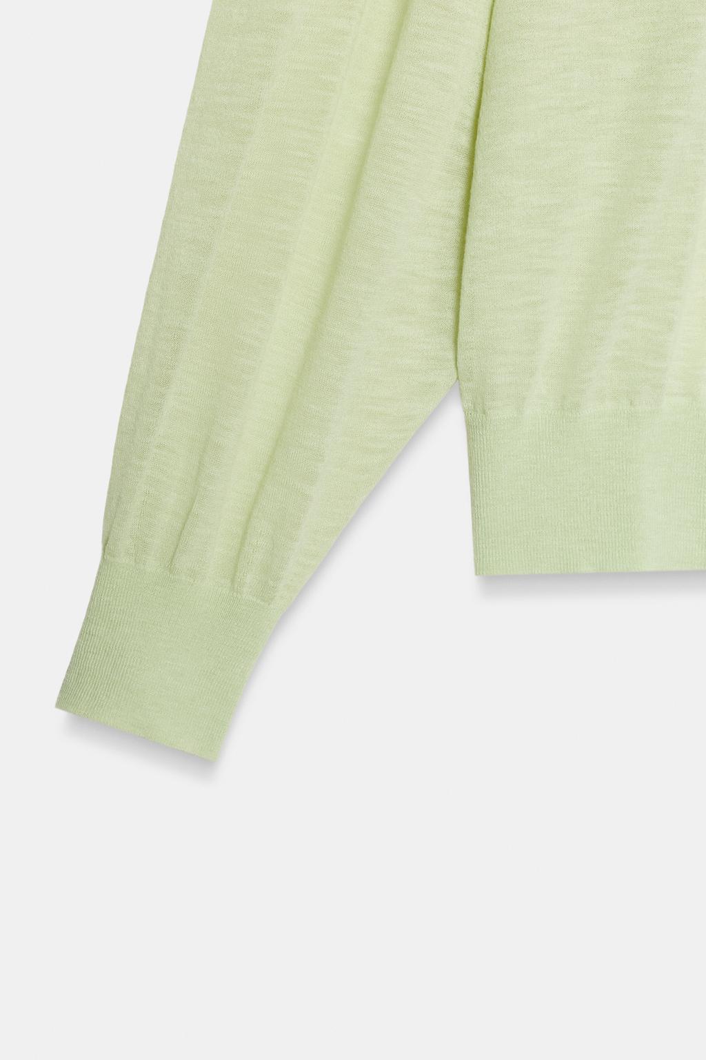 СВИТЕР ИЗ ТОНКОЙ СМЕСОВОЙ ШЕРСТИ