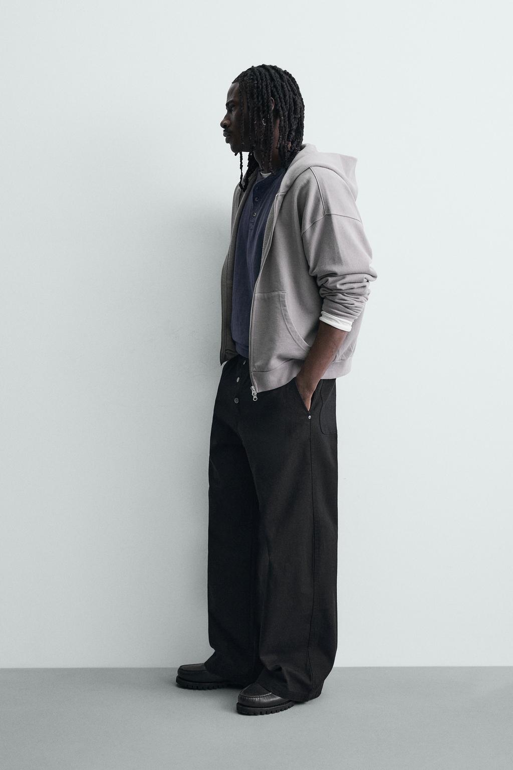 БРЮКИ WIDE FIT НА НАВЕСНОЙ ПЕТЛЕ